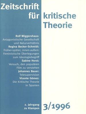 cover image of Zeitschrift für kritische Theorie / Zeitschrift für kritische Theorie, Heft 3